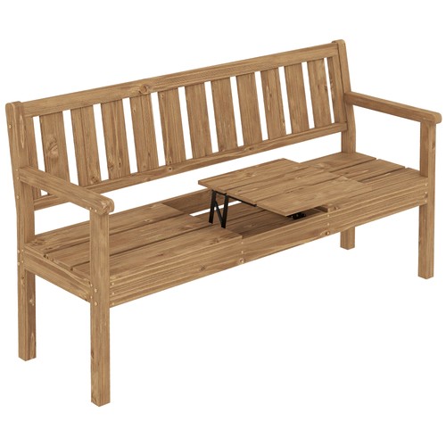 Outsunny wooden garden bench - garden,