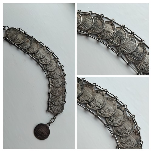 Vintage coin bracelet - , from