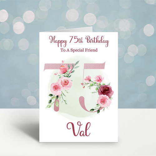 Personalised 75th birthday - 75th,
