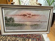 Oil on canvas vintage big