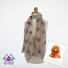 POODLE SCARF LADIES DOG PRINT