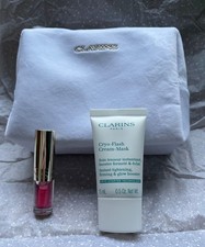 Clarins set small bag/lip oil/Cryo-Flash cream mask