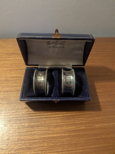 Antique sterling silver - silver, pair