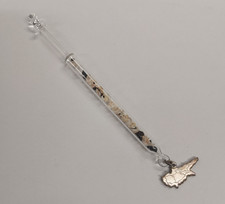 Vintage Glass Lace Bobbin with Shells from Cyprus