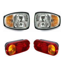 4 PCS Headlight Headlamp &Rear