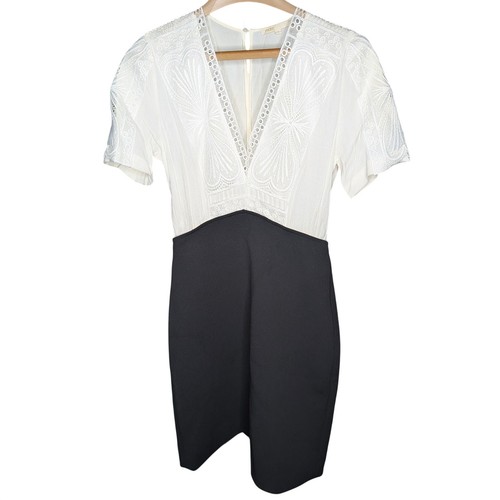 Maje ravelle contrast dress - ravelle,