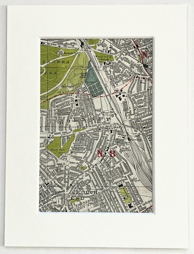 Antique 1930s london - london, map