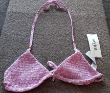 Pink Crochet Bikini Top Size 6