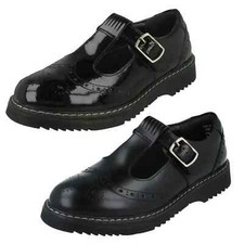 Girls Startrite Angry Angels Imagine  School Shoes Black