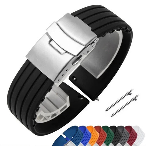 Silicone rubber watch strap - silicone,