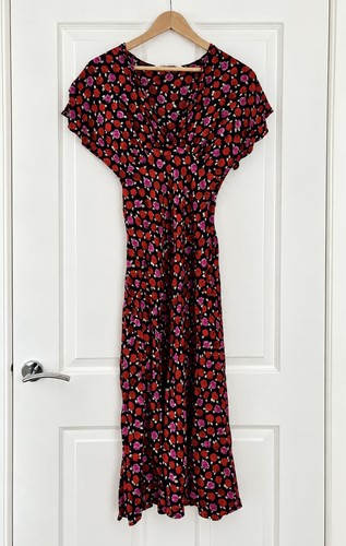 Zara floral midi dress - floral,