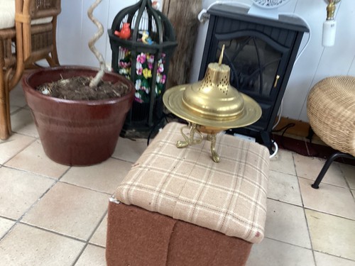 Vintage brass brazier incense - vintage,