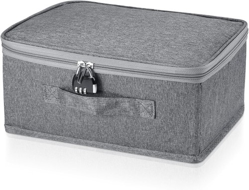 Fabric storage box with - box,