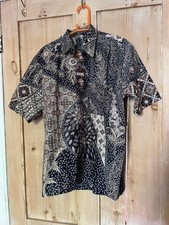 Stunning Dark Blue Batik Shirt