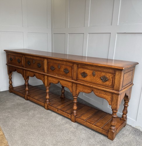 Large antique style solid oak - large,
