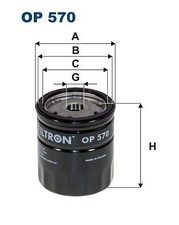 Oil filter op570 filtron - filter,