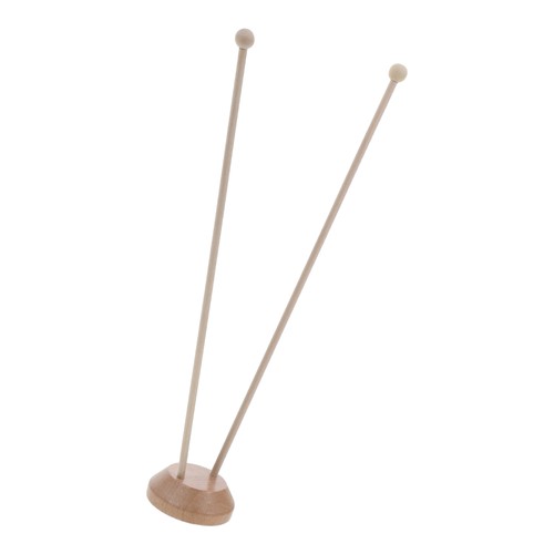 Round wooden flagpole base - round,