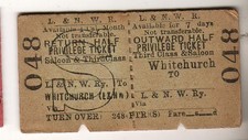 Railway ticket LNWR 3rd &