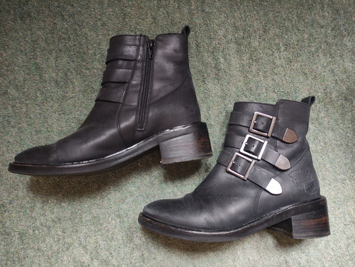 Superdry black leather biker - superdry,