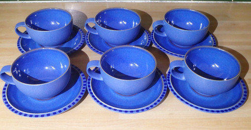 Denby reflex cups saucers - reflex, &