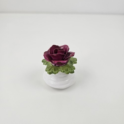 Aynsley bone china rose - rose, salt