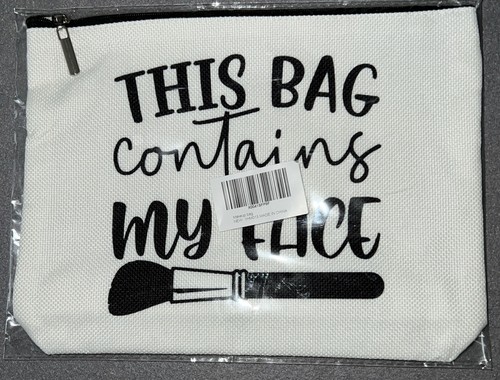 Cosmetic makeup white - makeup, zipper