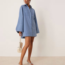ASOS DESIGN mini shirt dress
