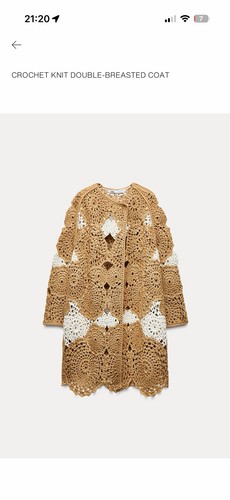 Zara crochet knit double - zara,