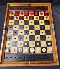 Antique Jaques Chess Set; In