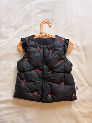 Girls cherry down bodywarmer - cherry, /