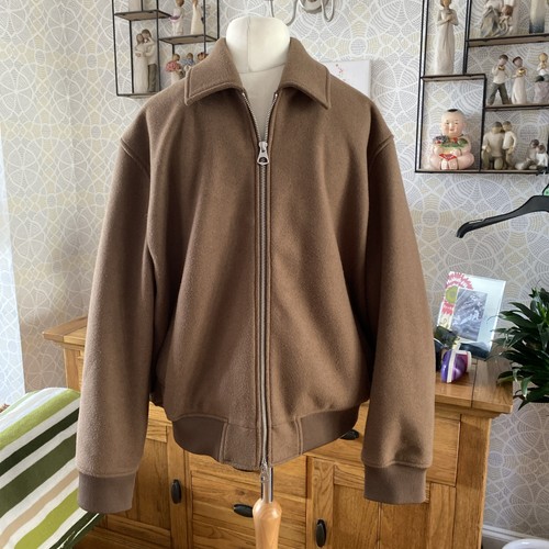 Wool blend jacket caramel - h&m,
