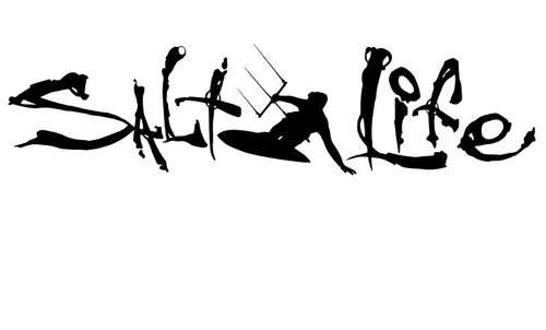 Salt life kite surfing sticker - kite,