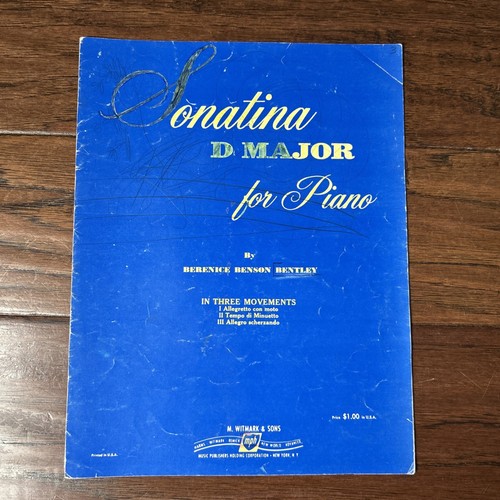 1961 sonatina major sheet - d,