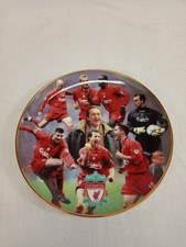 Danbury Mint Collectors Plate Liverpool Football Club Treble Winners 2001 8"