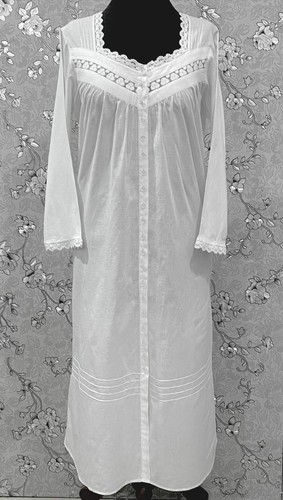 Victorian cotton nightgown - cotton, by