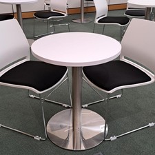 Circular Meeting Table 600mm White