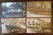 4 x nice Charabanc RPPC's 1920's, 1 Doone Valley Exmoor 1927, others unlocated
