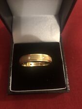 Gents 9ct Gold Diamond Ring Size W1/2 6.3G