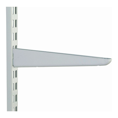 White twin slot shelving 370mm - white,