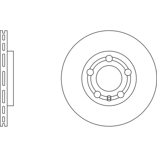 Brake discs vented - vented, for