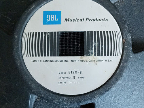 Jbl 12inch speaker e120 - speaker, e120-8