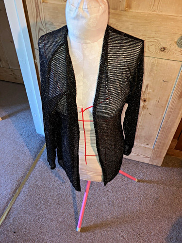Black metallic open knit - metallic, open-knit