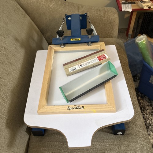 Screen printing press - printing, (single