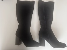 Primark Knee High Black Boots Size 6 Barely Worn