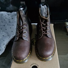 dr martens 939 ben boots dark brown in size uk 7 crazey horse brand new in box