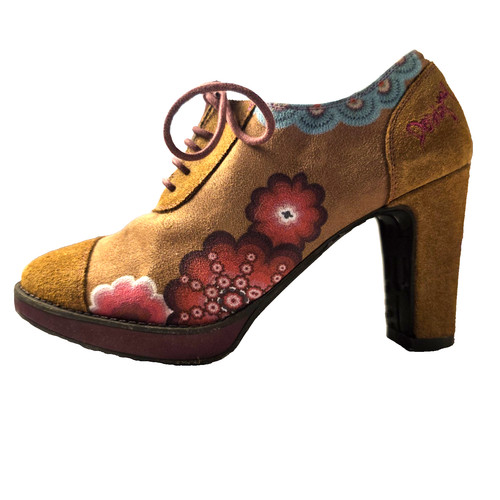 Desigual women floral - desigual, suede
