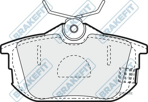 Apec rear brake pad set - apec, for