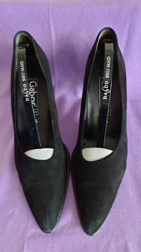 Gabor black suede - black, shoes