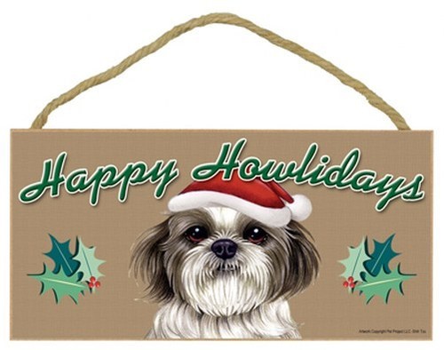 Happy howlidays shih tzu - howlidays,