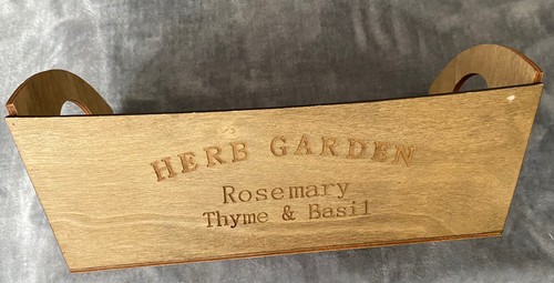 Wooden garden herb planter - wooden,